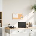 vidaXL Korková tabuľa s rámom z masívneho borovicového dreva 60x30 cm