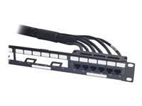 Síťový kabel - kompatibilní s TAA - RJ-45 (F) do RJ-45 (F) - 15.2 m - UTP - CAT 6 - černá