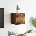 vidaXL Nástenná TV skrinka údený dub 30,5x30x30 cm