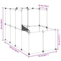 vidaXL Klietka pre malé zvieratá priehľadná 142x74x93 cm PP a oceľ