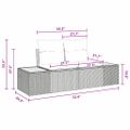 vidaXL Súprava záhradných pohoviek 5 ks Béžová polyratan