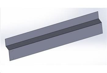 Zadný krycí plech 2050 mm JIH hlinený
