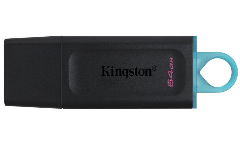 KINGSTON DataTraveler EXODIA 64GB / USB 3.2 / černo-modrá Flashdisk, 64GB, USB 3.2 Gen1, černo-modrý
