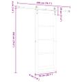 vidaXL Posuvné dvere ORKDAL Biela 78 x 202 cm