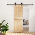 vidaXL Posuvné dvere Prírodná a čierna 70 x 210 cm