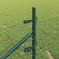 vidaXL Hexagonálny plot s stĺpom 10 x 0,4 m PVC potiahnutá oceľ Zelená