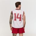 Tielko Varsity White - GymBeam, veľkosť S