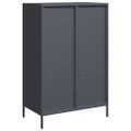 vidaXL Vysoká skrinka antracit 68x39x103,5 cm oceľ
