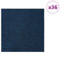 vidaXL Kobercová dlaždica Modrá 50 x 50 cm 36 ks PP a Bitúmen