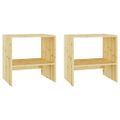 vidaXL Nočné stolíky 2 ks 40x30,5x40 cm jedľový masív