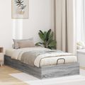 vidaXL Otomanový posteľný rám s úložiskom Sivá Sonoma 203 x 90 x 25 cm