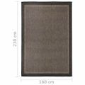 vidaXL Vonkajší koberec s plochým tkaním 160x230 cm tmavohnedý
