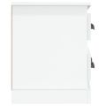 vidaXL TV skrinka lesklá biela 100x35,5x45 cm kompozitné drevo