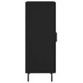 vidaXL Komoda čierna 34,5x34x90 cm spracované drevo