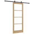 vidaXL Posuvné dvere ORKDAL 83 x 211 cm Prírodná a čierna