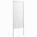 vidaXL Záhradná clona na súkromie Rezací Biela 50 x 140 cm
