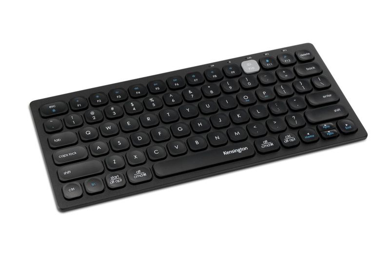 Kensington duálna kompaktná klávesnica pre viac zariadení/Bezdrôtová USB + Bluetooth/UK layout/Čierna