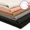vidaXL Poťah na podložku 6 pcs HEERLEN Čierna Ø 30 cm Bouclé