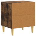 vidaXL Nočný stolík 2 ks Dymový dub 43 x 34,5 x 48 cm Kompozitné drevo