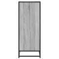 vidaXL Skrinka na topánky sivá sonoma 75x38x97,5cm kompozit. drevo+kov