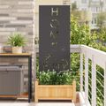 vidaXL Záhradná clona na súkromie Rezací Čierna 50 x 140 cm