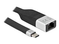Sieťový adaptér - USB-C 3.2 Gen 1 - Gigabit Ethernet - strieborná, čierna