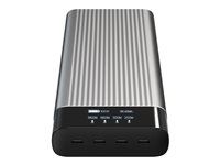Power banka - USB-C - 27000 mAh - 245 watt - PD 2.0, PD 3.0, QC 2.0, QC 3.0, Apple 2.4A, QC 4.0+ - 4 výstupné konektory (4 x USB-C)