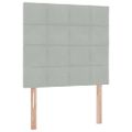 vidaXL Postel s úložným prostorem a matrací Svetlosivá 90 x 190 cm