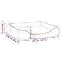 vidaXL Pelech pre psa bledosivý 120x100x27 cm umelá koža