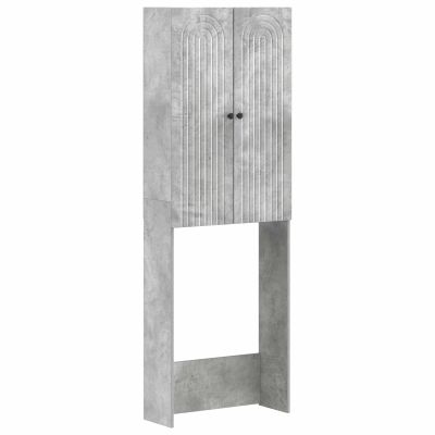 vidaXL Toaletná skriňa ALKMAAR Betónovo sivá 66 x 25,5 x 190 cm