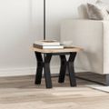 vidaXL Konferenčný stolík v tvare Y 50x50x35,5 cm borovica a oceľ