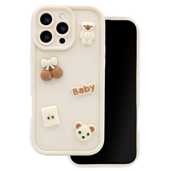 Ultra Trendy 3D puzdro pre iPhone 16 6,1" medveď