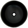 vidaXL Umývadlo na dosku čierno-modré okrúhle Φ41x14 cm keramické