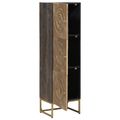 vidaXL Highboard Mosadzná 35 x 30 x 120 cm