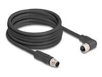 M12 kábel L-coded 4 pin samec rovný na