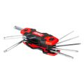 Imbusové kľúče HEX s guľovou koncovkou, skladacie, 8 ks, CR-V AMiO-04788