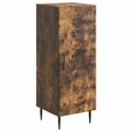 vidaXL Servírovacia skriňa Dymový dub 33 x 34,5 x 89,5 cm