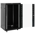 vidaXL 18U Serverová skriňa s otočnými nožičkami 19" IP20 60x60x100 cm