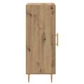 vidaXL Servírovacia skriňa dub artisan 34 x 34.5 x 90 cm