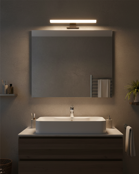 Q-308B LED 8W/680lm/4000K zrkadlové svietidlo 30cm - čierne QTEC