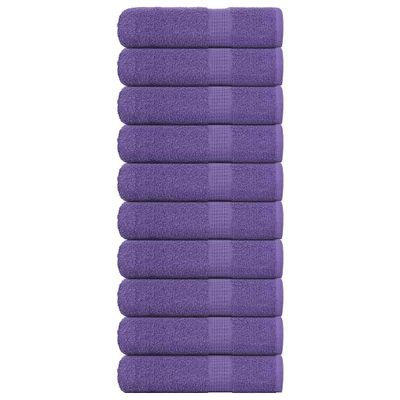 vidaXL Osušky do kúpeľne FROGN 10 ks fialové 100x150 cm 360 g/m²