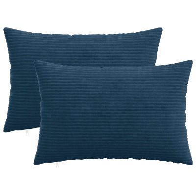 vidaXL Poťah na podložku 2 pcs HEERLEN Námornícka modrá 40 x 60 cm