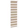 vidaXL Zebrová roleta pieskovo hnedá 45x150 cm šírka látky 40,9 cm polyester