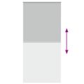 vidaXL Roleta Zatemnenie svetlo šedá 95x230 cm Šírka látky 90,7cm