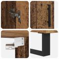 vidaXL Highboard 2 ks Staré drevo 69,5 x 34 x 180 cm