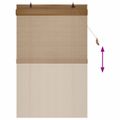 vidaXL Roleta Hnedá 80 x 160 cm Bambus