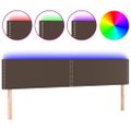 VidaXL Čelo postele hnedé 160x5x78/88 cm umelá koža