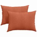 vidaXL Vankúše na pohovku 2 pcs Červenooranžová 70 x 50 cm