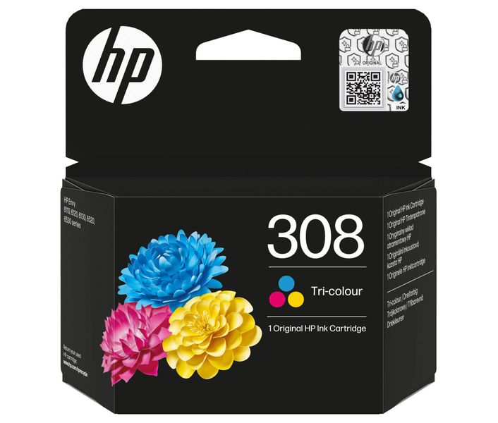 HP 308 ink. náplň trojfarebná, 7FP20UE