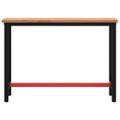 vidaXL Pracovný stôl 115x55x81,5 cm masívny buk a kov